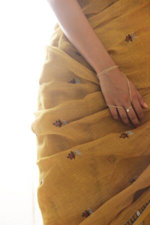 Mustard Yellow Sari