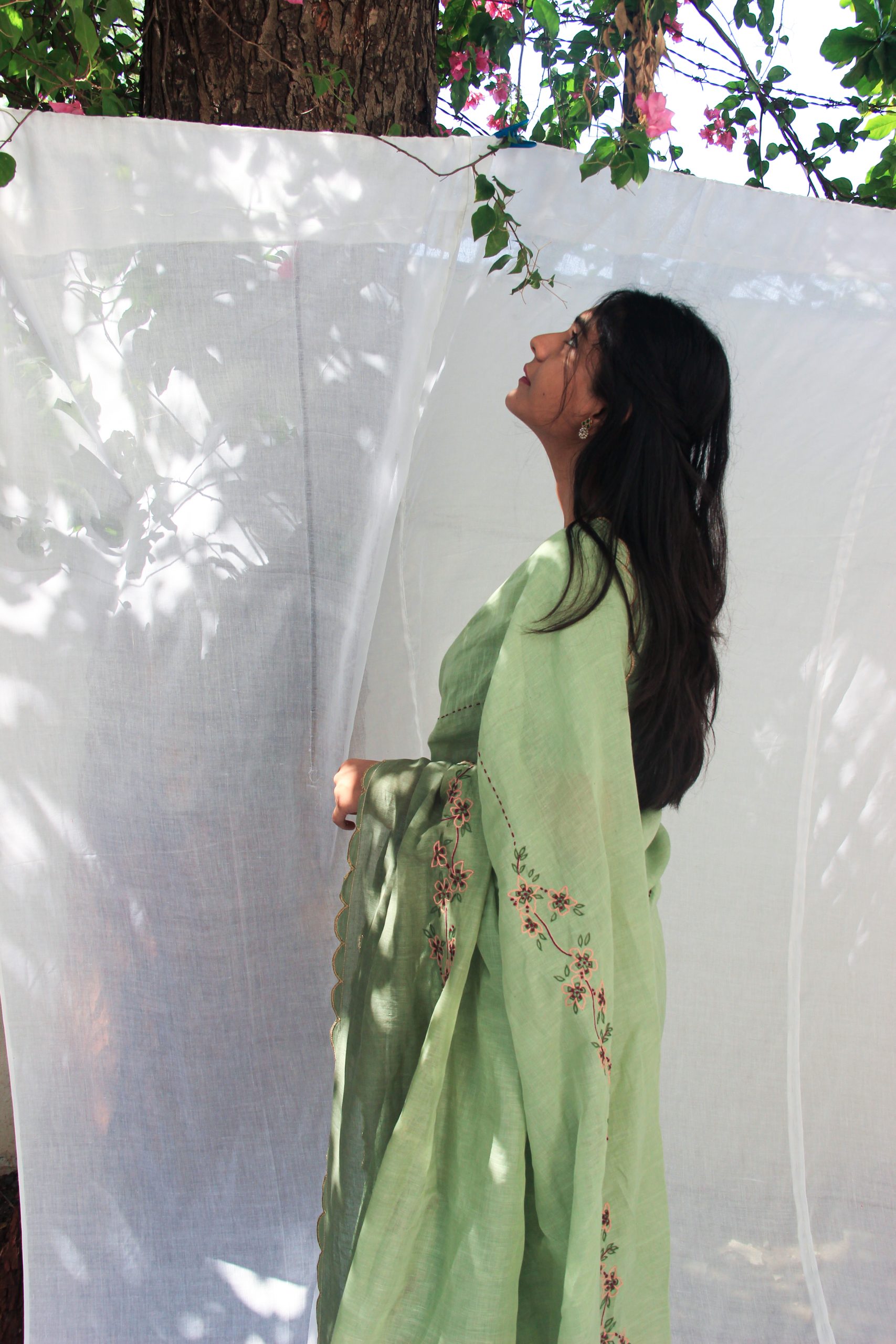 linen cotton sari