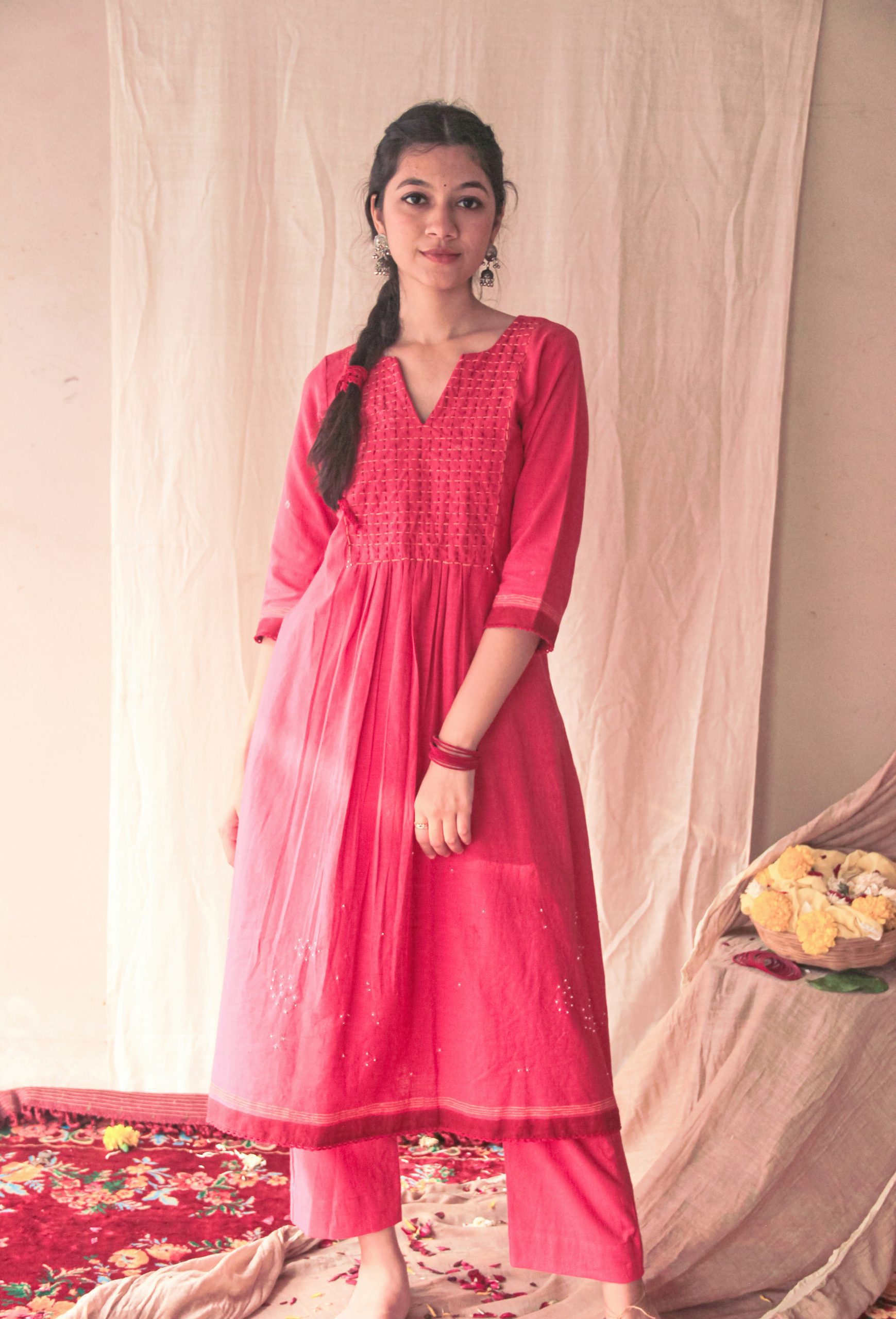Noor Pink Kurta Set - Image 3