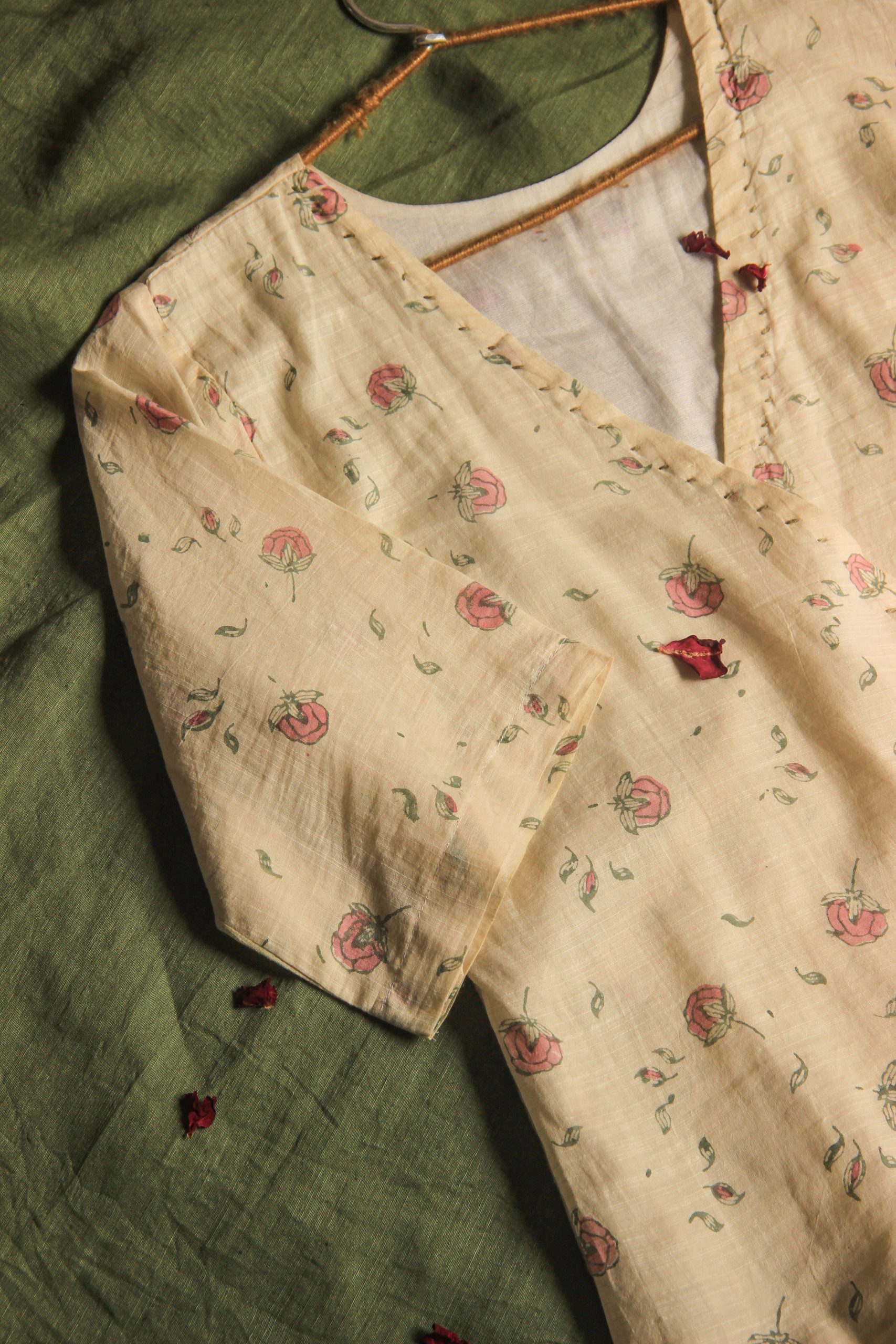 Mia Cotton Wrap Top - Image 3