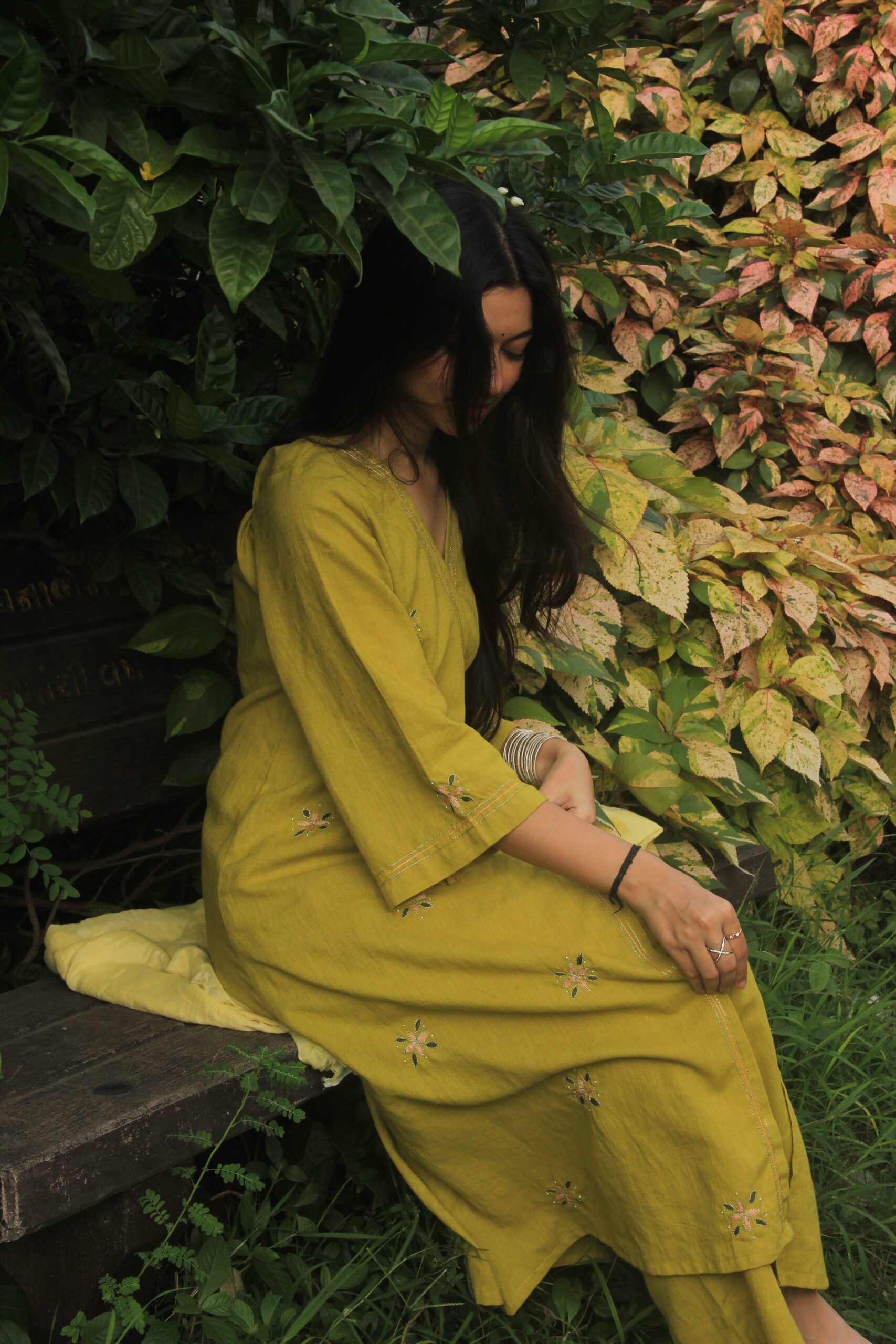 Kumud Green Angrakha Kurta Set - Image 5