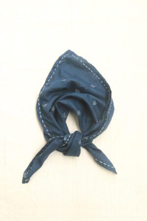 indigo printed bandana