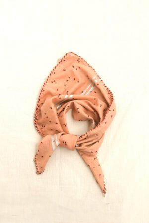 peach printed bandana