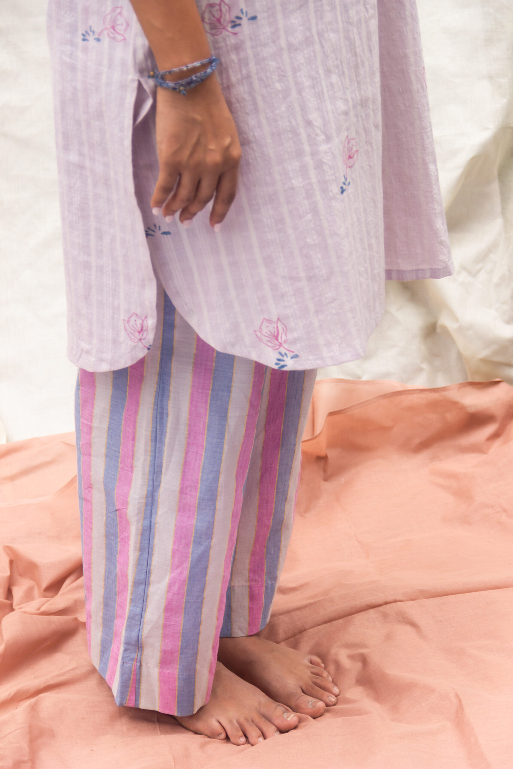 cotton straight kurta with pants