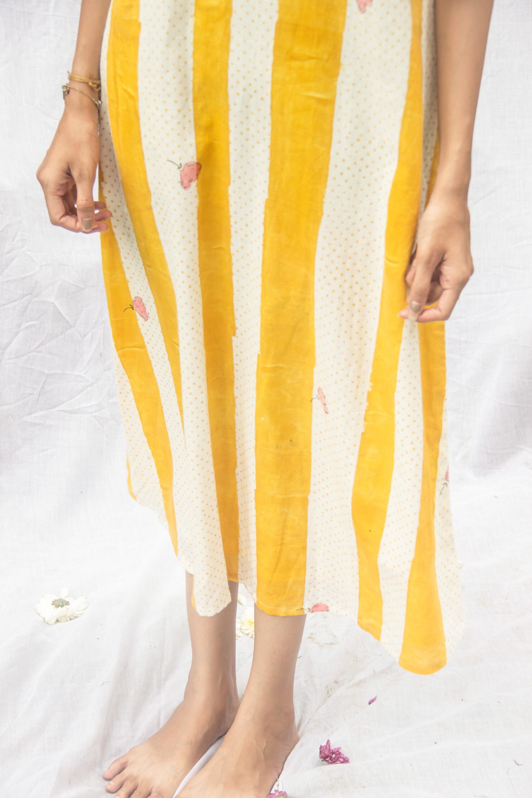 yellow maxi dress
